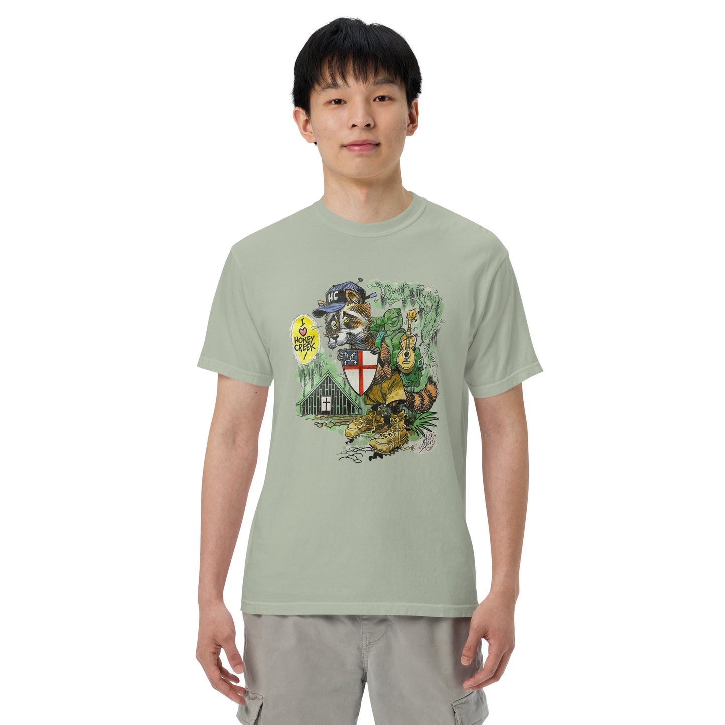 Jack Davis Raccoon Comfort Colors T-Shirt