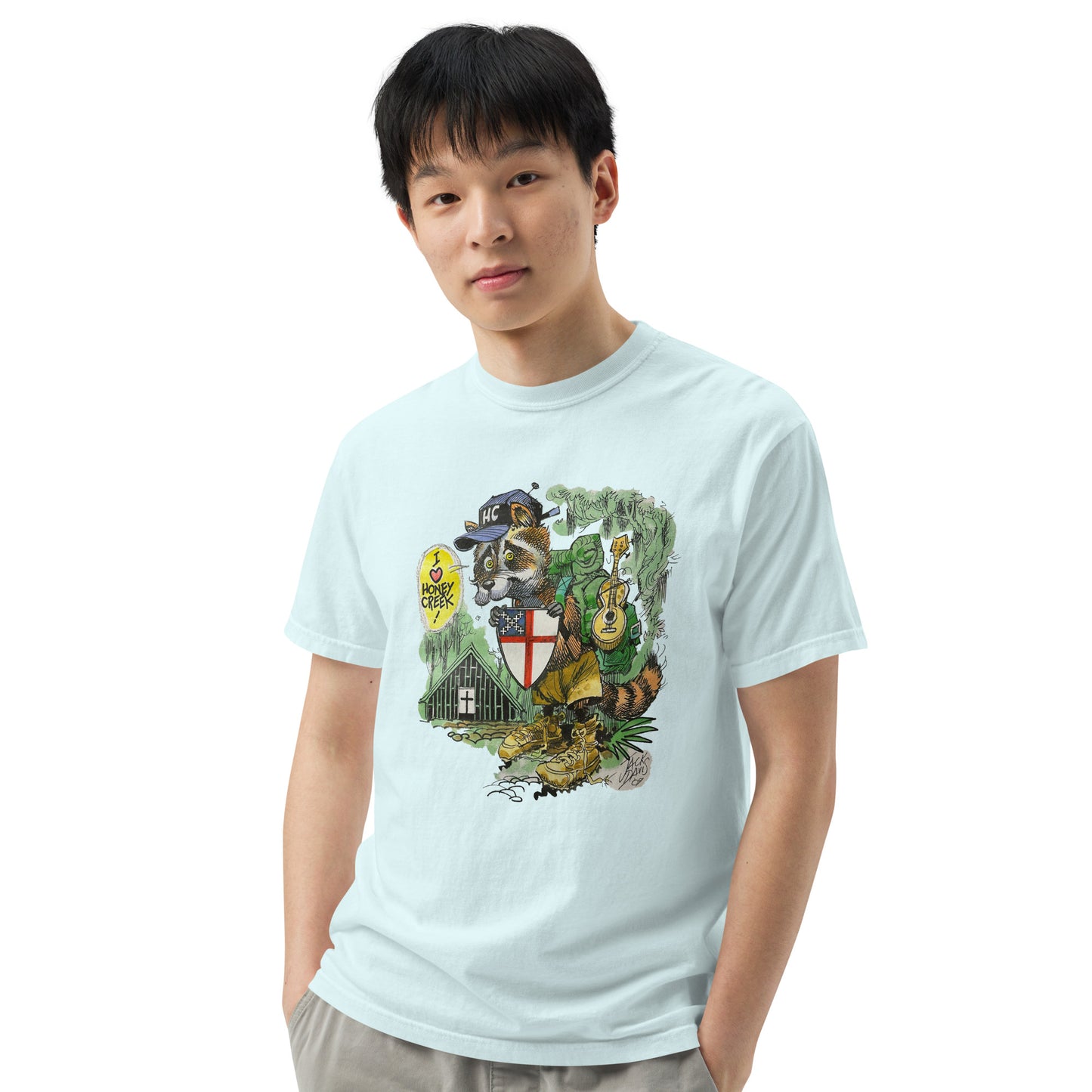 Jack Davis Raccoon Comfort Colors T-Shirt