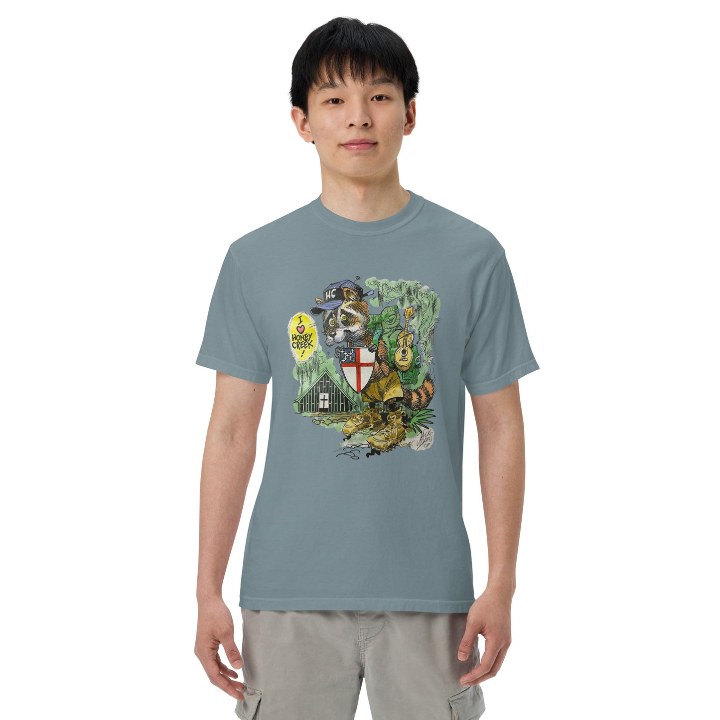 Jack Davis Raccoon Comfort Colors T-Shirt