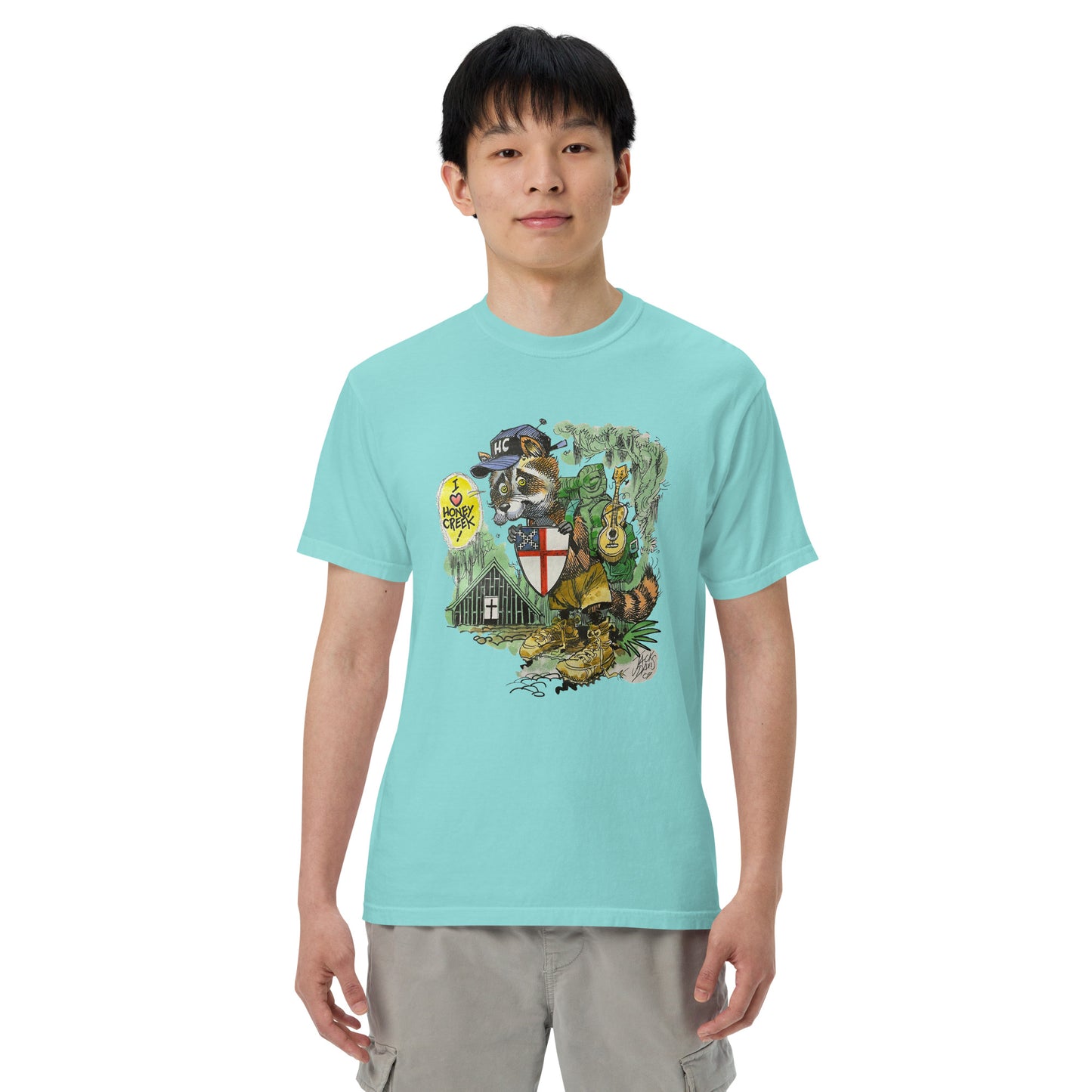 Jack Davis Raccoon Comfort Colors T-Shirt