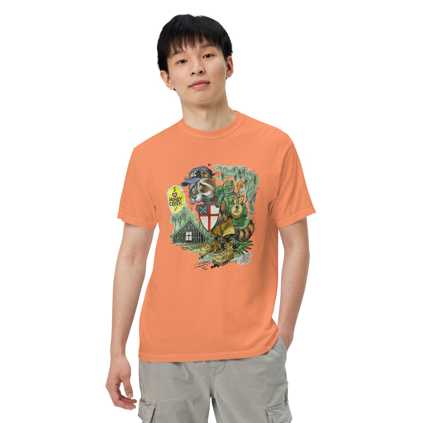 Jack Davis Raccoon Comfort Colors T-Shirt