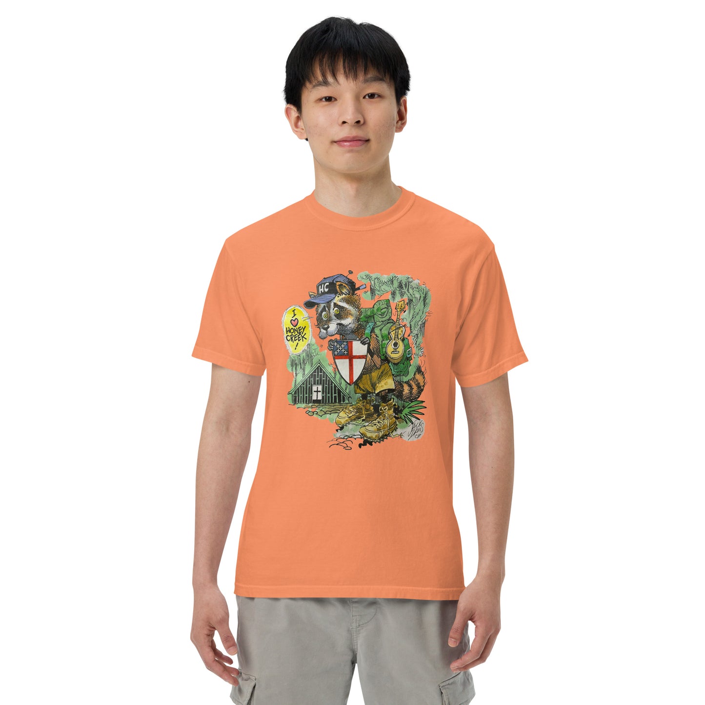 Jack Davis Raccoon Comfort Colors T-Shirt