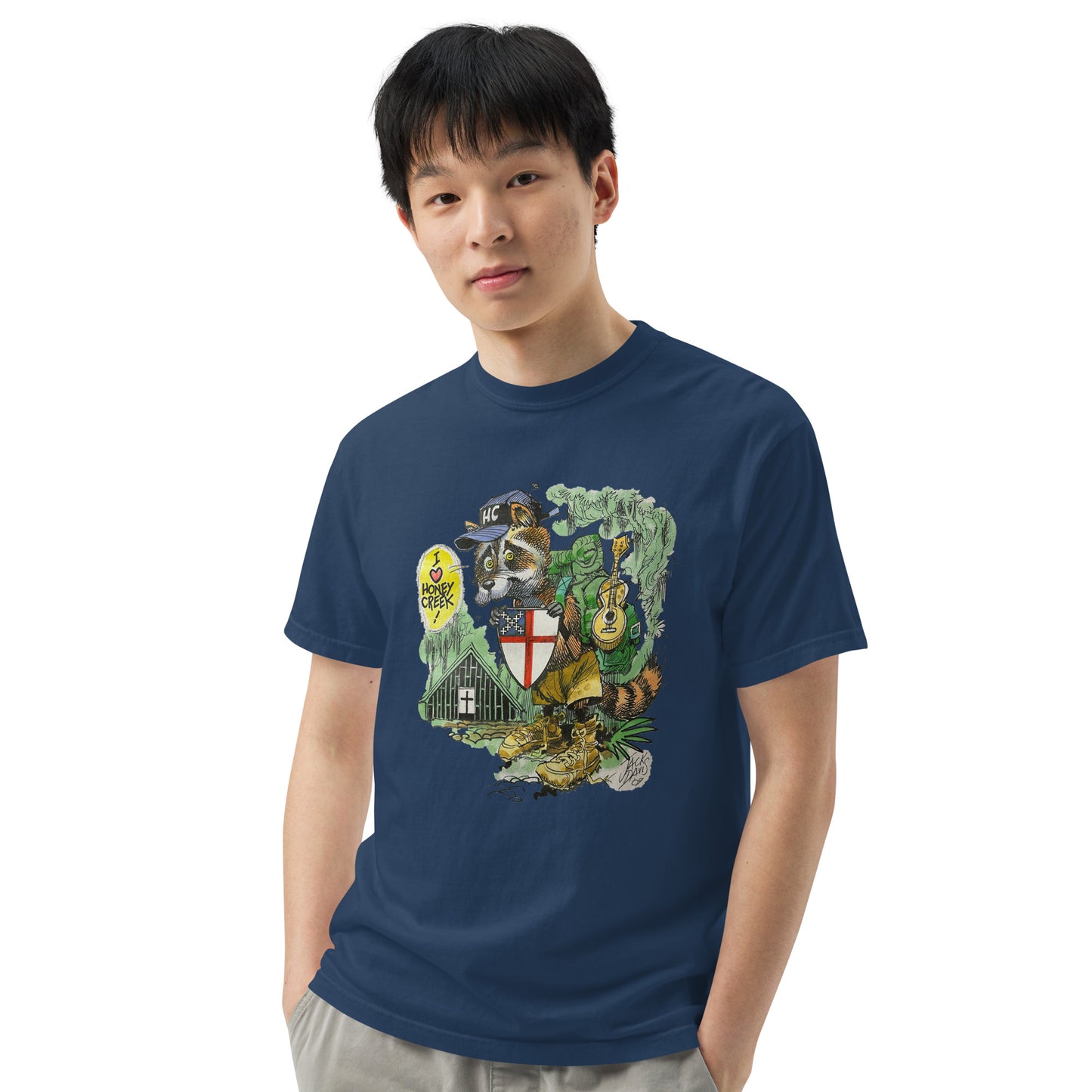 Jack Davis Raccoon Comfort Colors T-Shirt