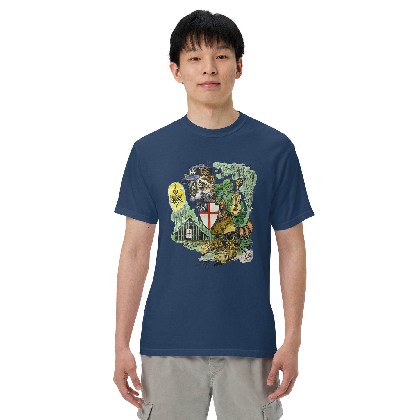 Jack Davis Raccoon Comfort Colors T-Shirt